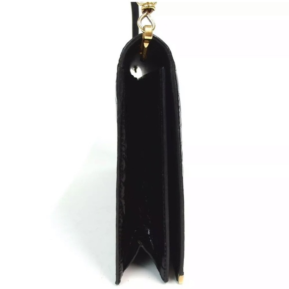 AUTHENTIC LANVIN EMBOSSED LEATHER QUILTED SHOULDER - Picture 2 of 8